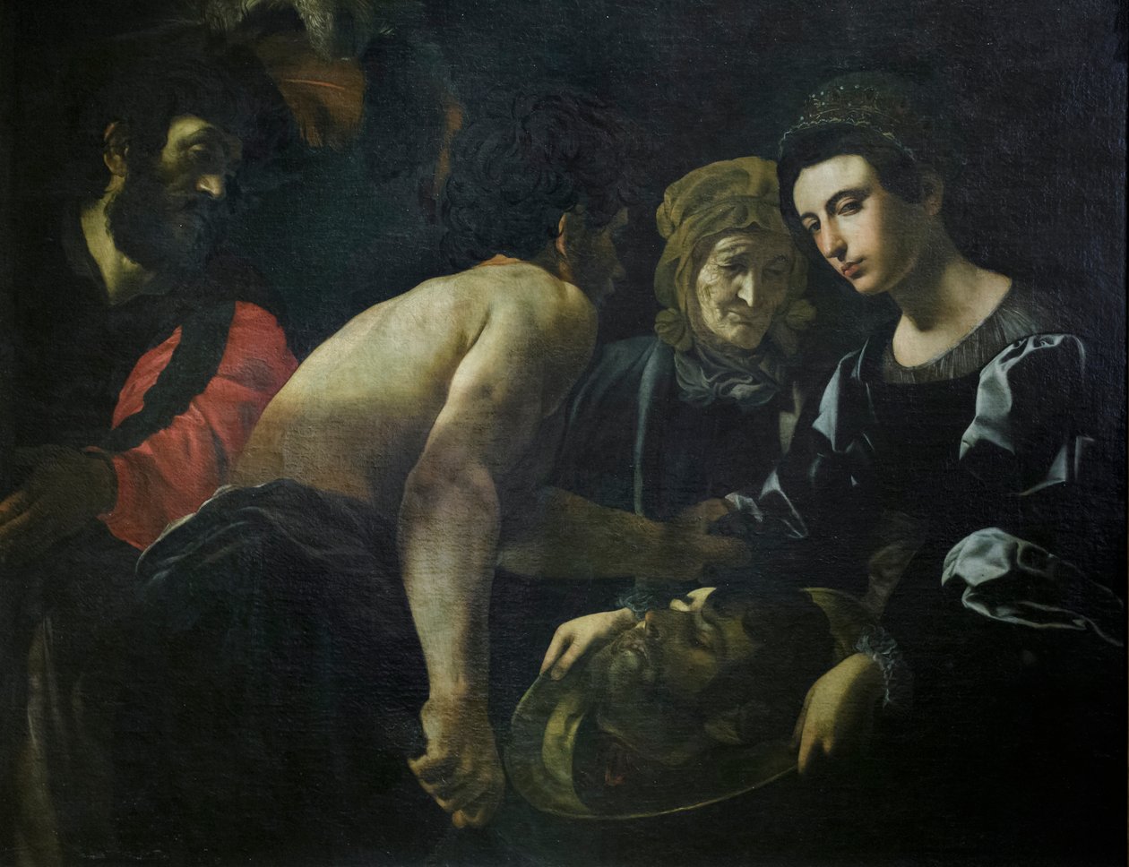 Salome met het hoofd van Johannes de Doper door Giovanni Battista Caracciolo