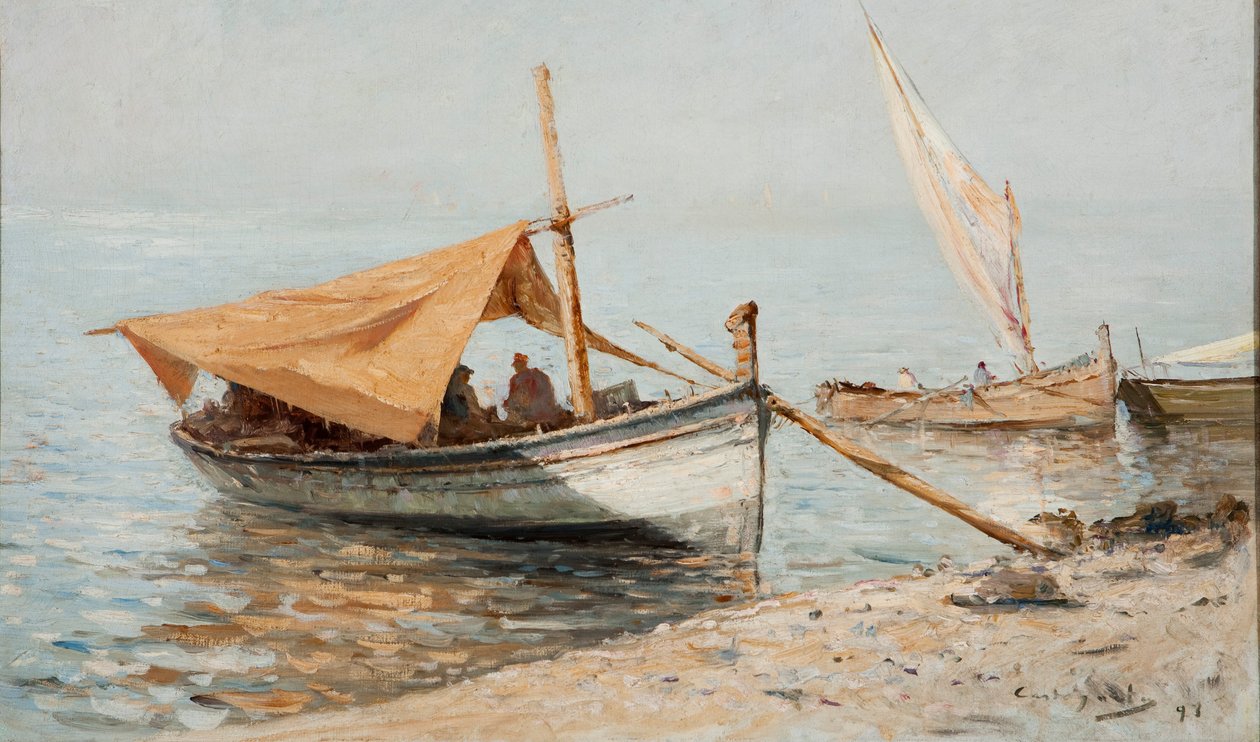 Namiddag in Toulon door Giovanni Battista Castagneto