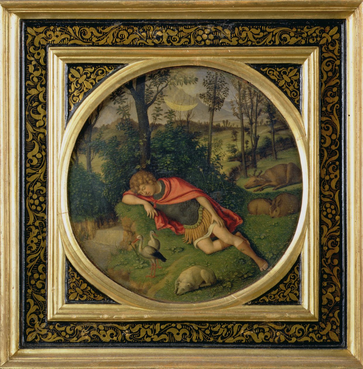 Endymion Slapend door Giovanni Battista Cima da Conegliano