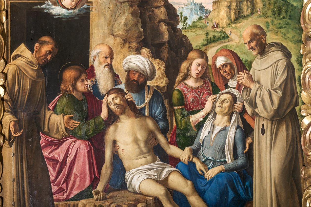 Rouw om Christus (detail) door Giovanni Battista Cima da Conegliano
