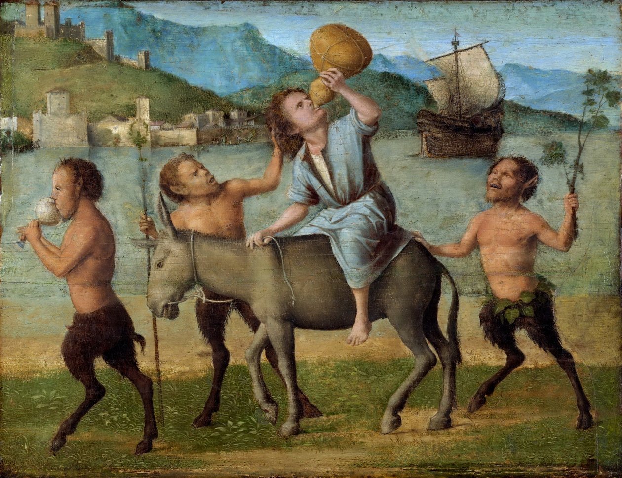Silenus en de Saters door Giovanni Battista Cima da Conegliano