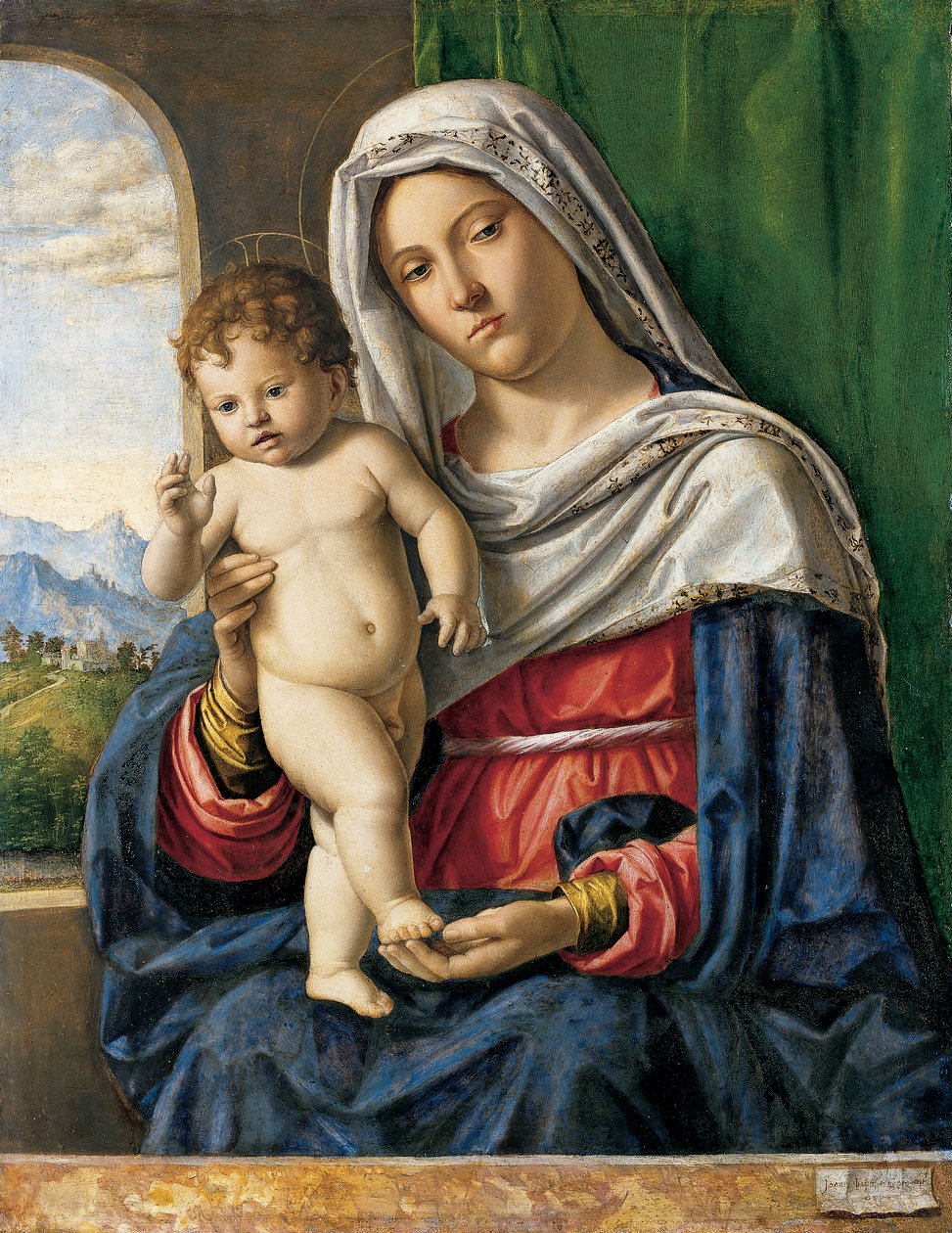 Maagd en kind, c.1500-4 door Giovanni Battista Cima da Conegliano
