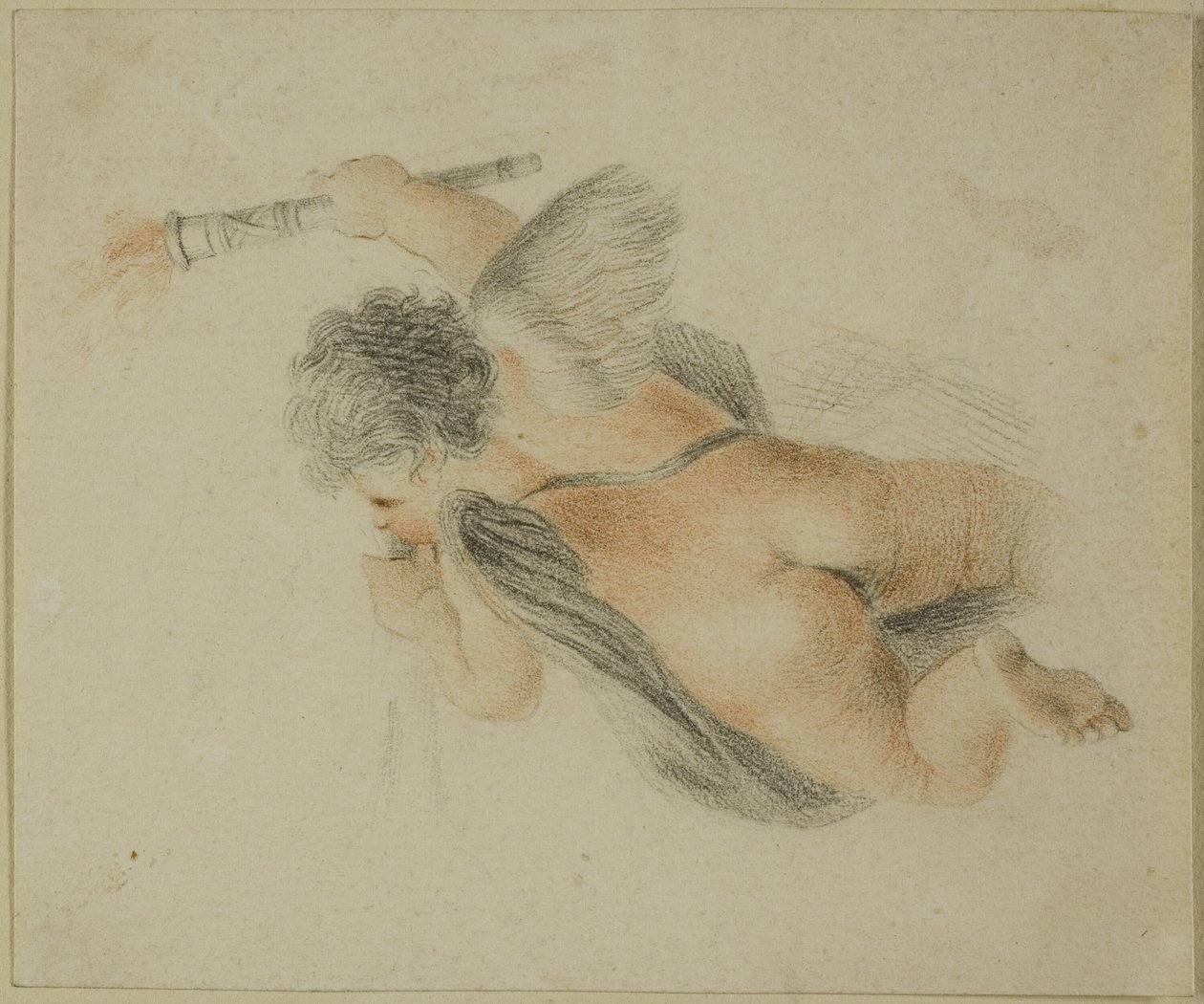 Putto met fakkel door Giovanni Battista Cipriani