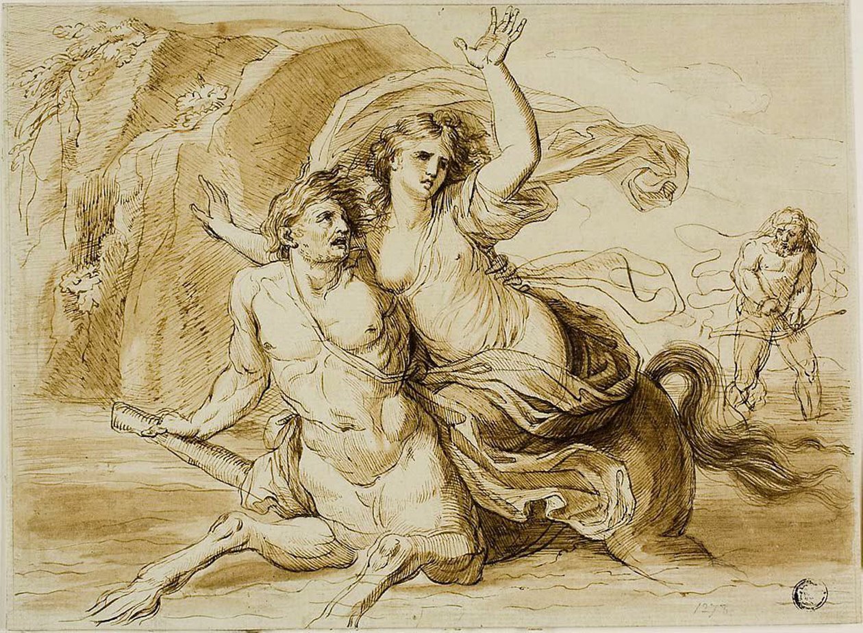 De Verkrachting van Deianira door Giovanni Battista Cipriani