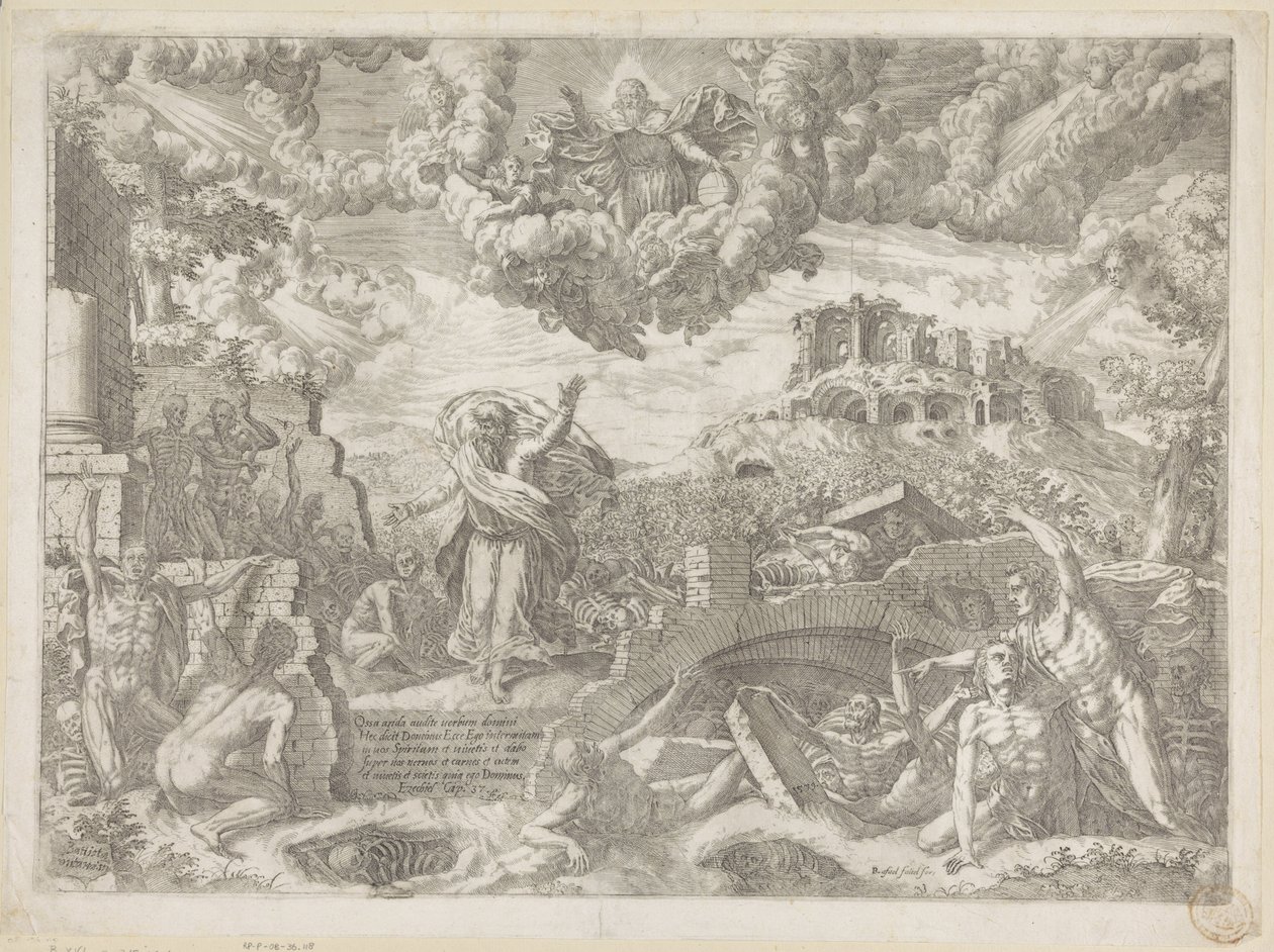 Het visioen van Ezechiël door Giovanni Battista Fontana