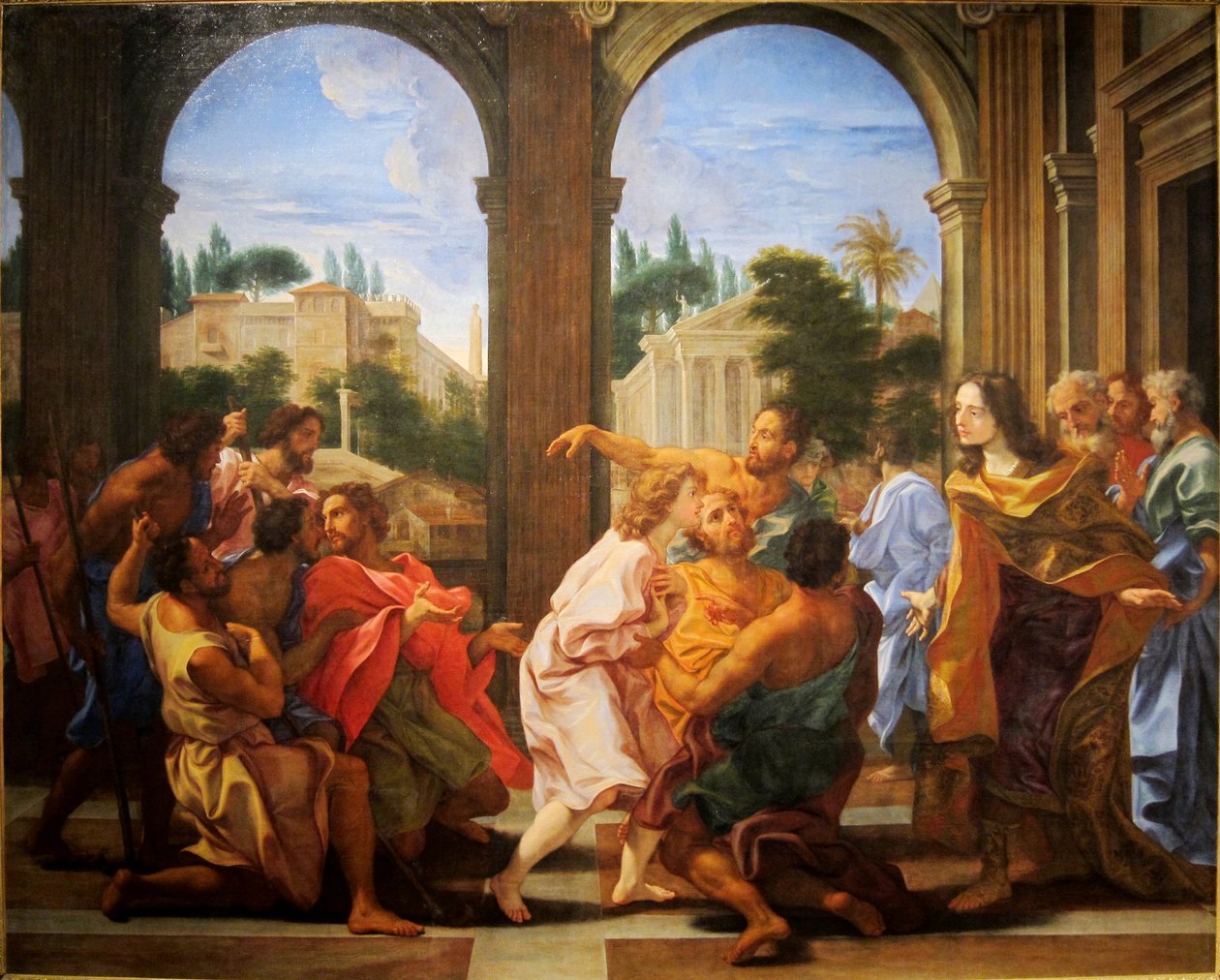 Jozef herkend door zijn broers door Giovanni Battista Gaulli