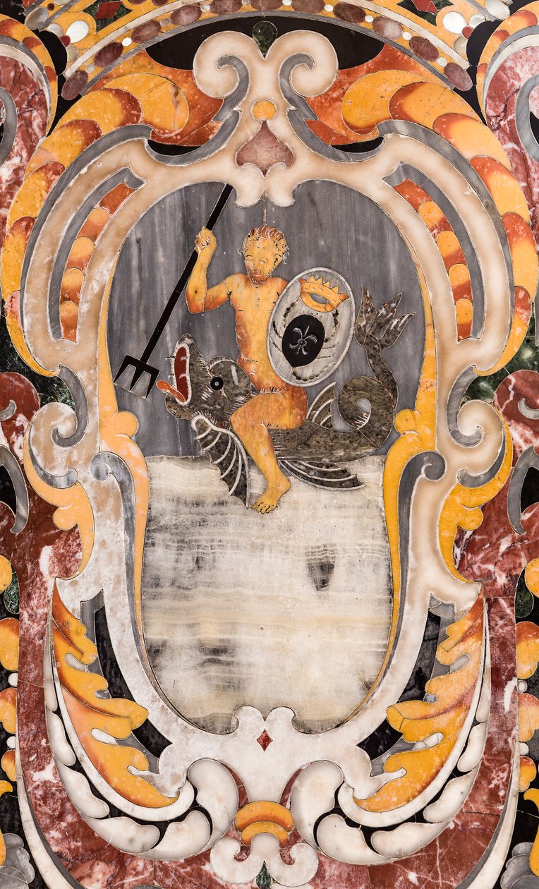 Kathedraal van San Cataldo, kapel van San Cataldo, altaar van de heilige, detail, Taranto, Puglia (foto) door Giovanni Battista Lombardelli