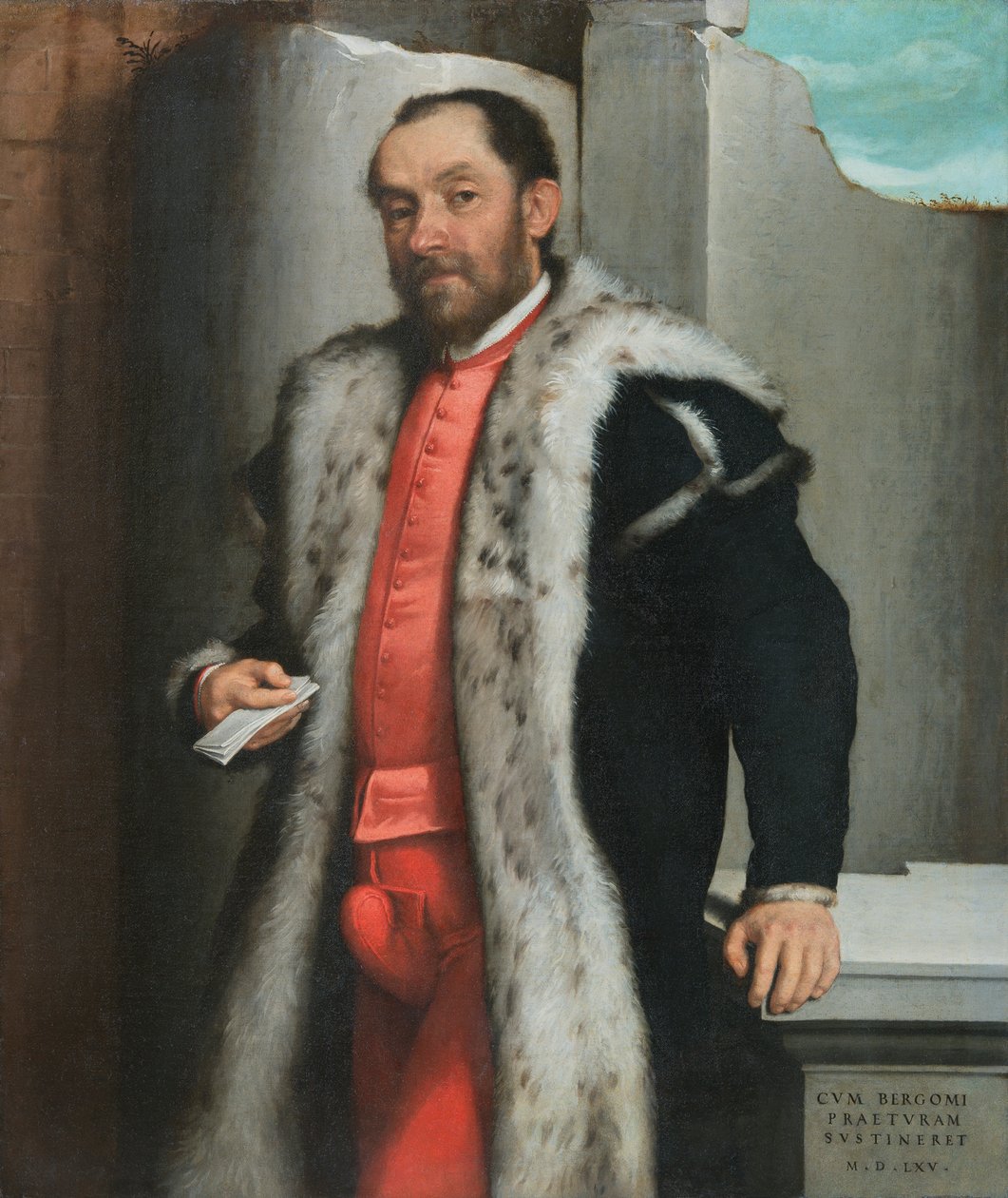 Portret van Antonio Navagero door Giovanni Battista Moroni