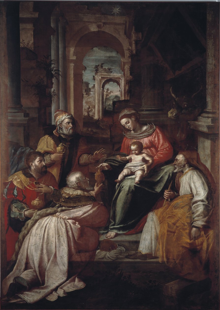 Aanbidding der Wijzen door Giovanni Battista Perolli