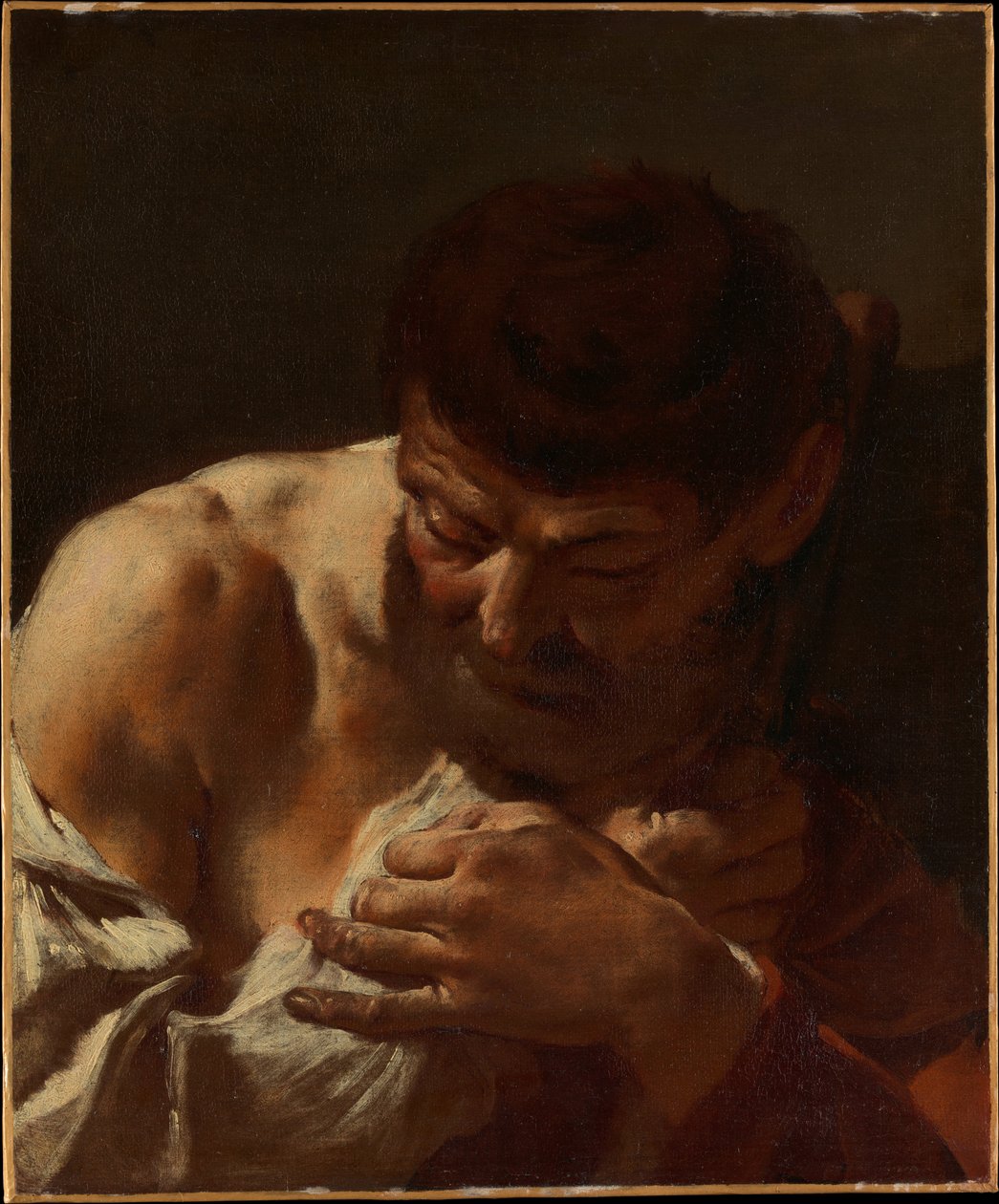 Buste van een man (Sint-Matthias) door Giovanni Battista Piazzetta