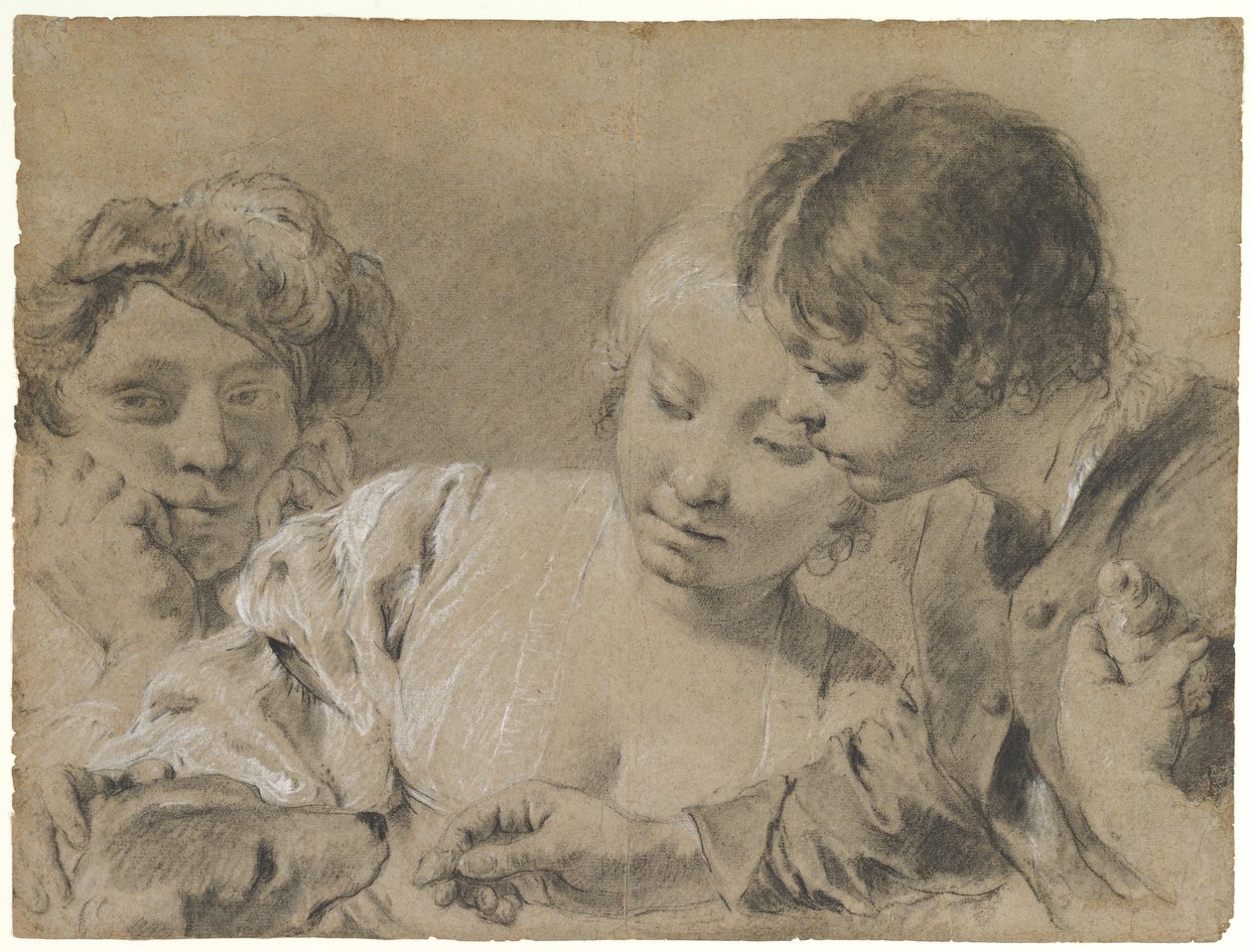 De hond voeren door Giovanni Battista Piazzetta