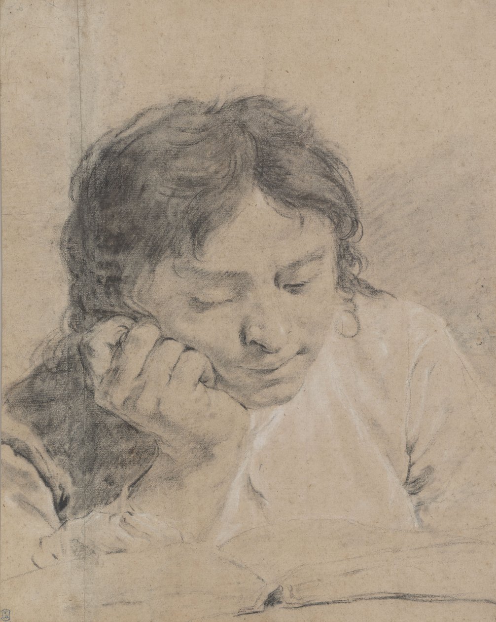 Jongetje dat een boek leest door Giovanni Battista Piazzetta