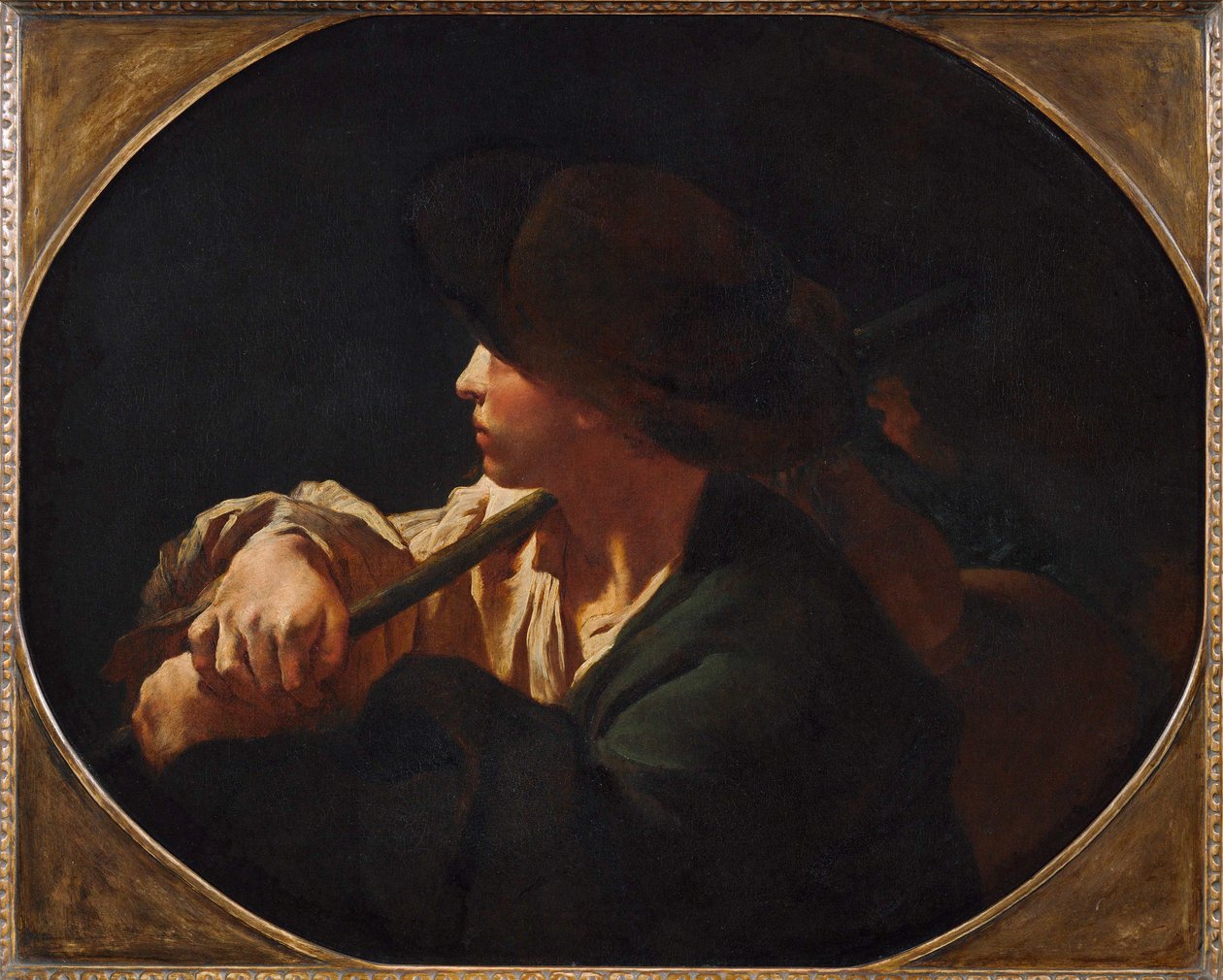 Jonge herder (schilderij op doek) door Giovanni Battista Piazzetta