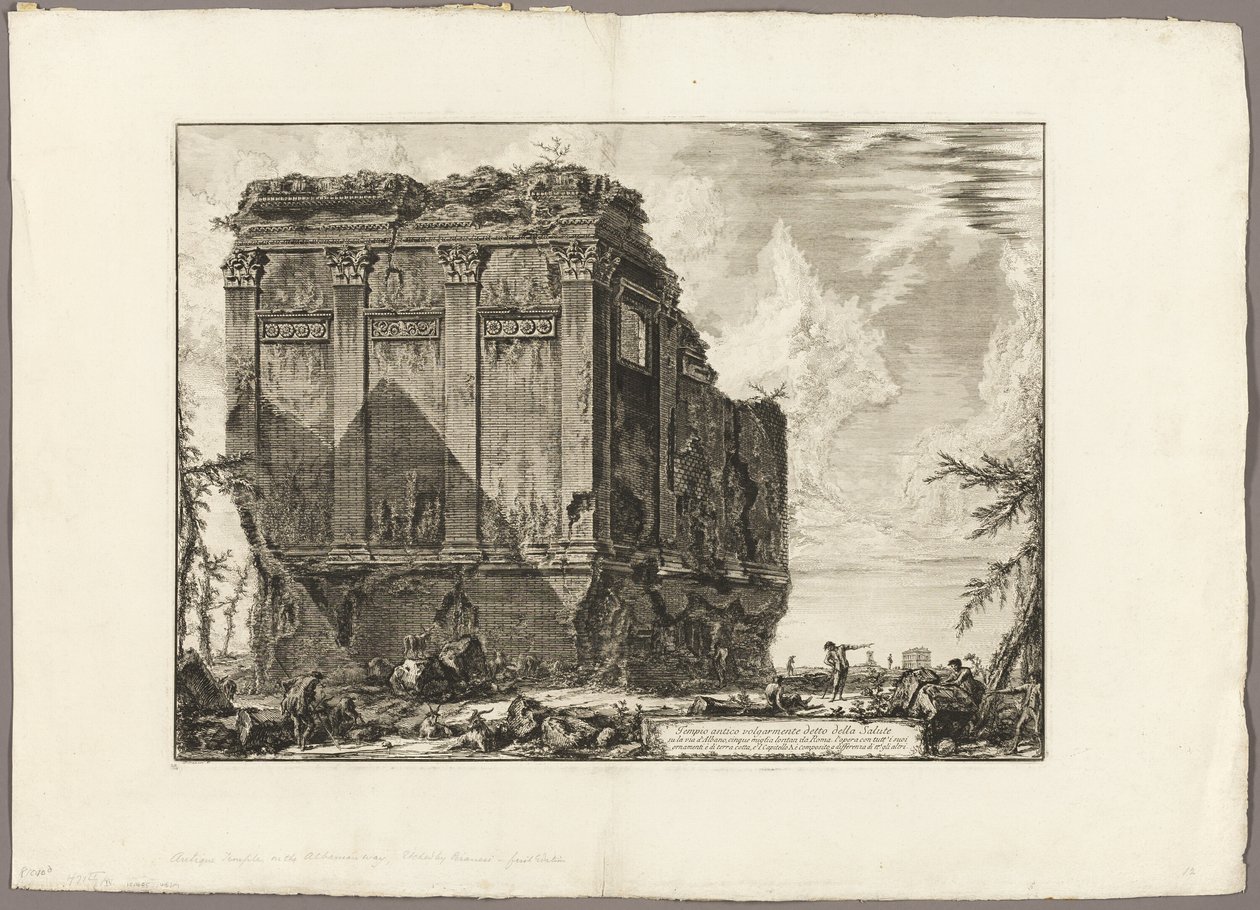 Oude tempel die gewoonlijk de Tempel van de Gezondheid wordt genoemd aan de Via d