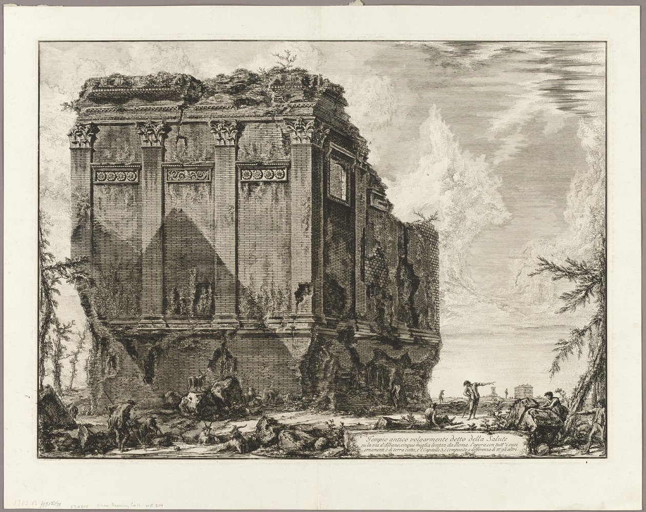 Oude tempel die gewoonlijk de Tempel van de Gezondheid wordt genoemd aan de Via d