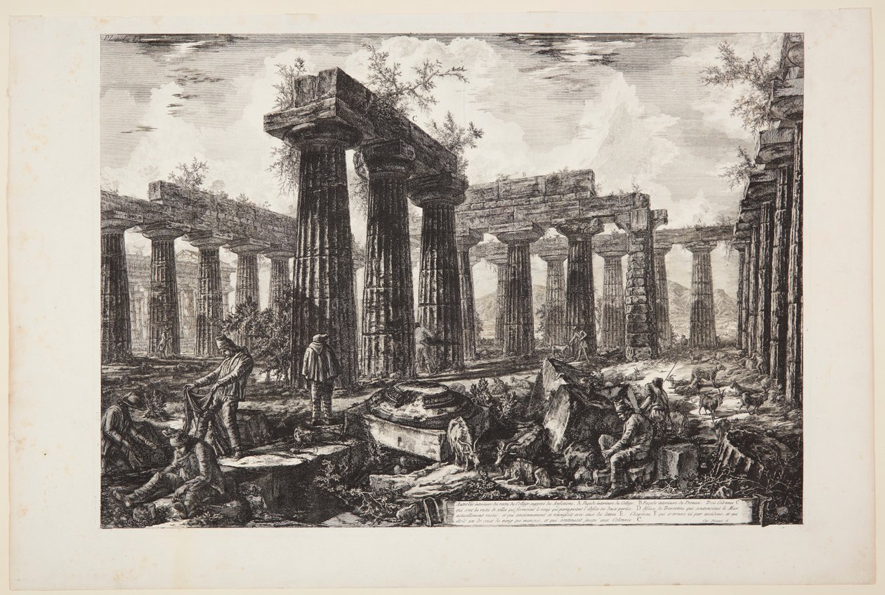 Een ander gezicht op de overblijfselen van het zogenoemde Collegio degli Anfizioni [...] door Giovanni Battista Piranesi