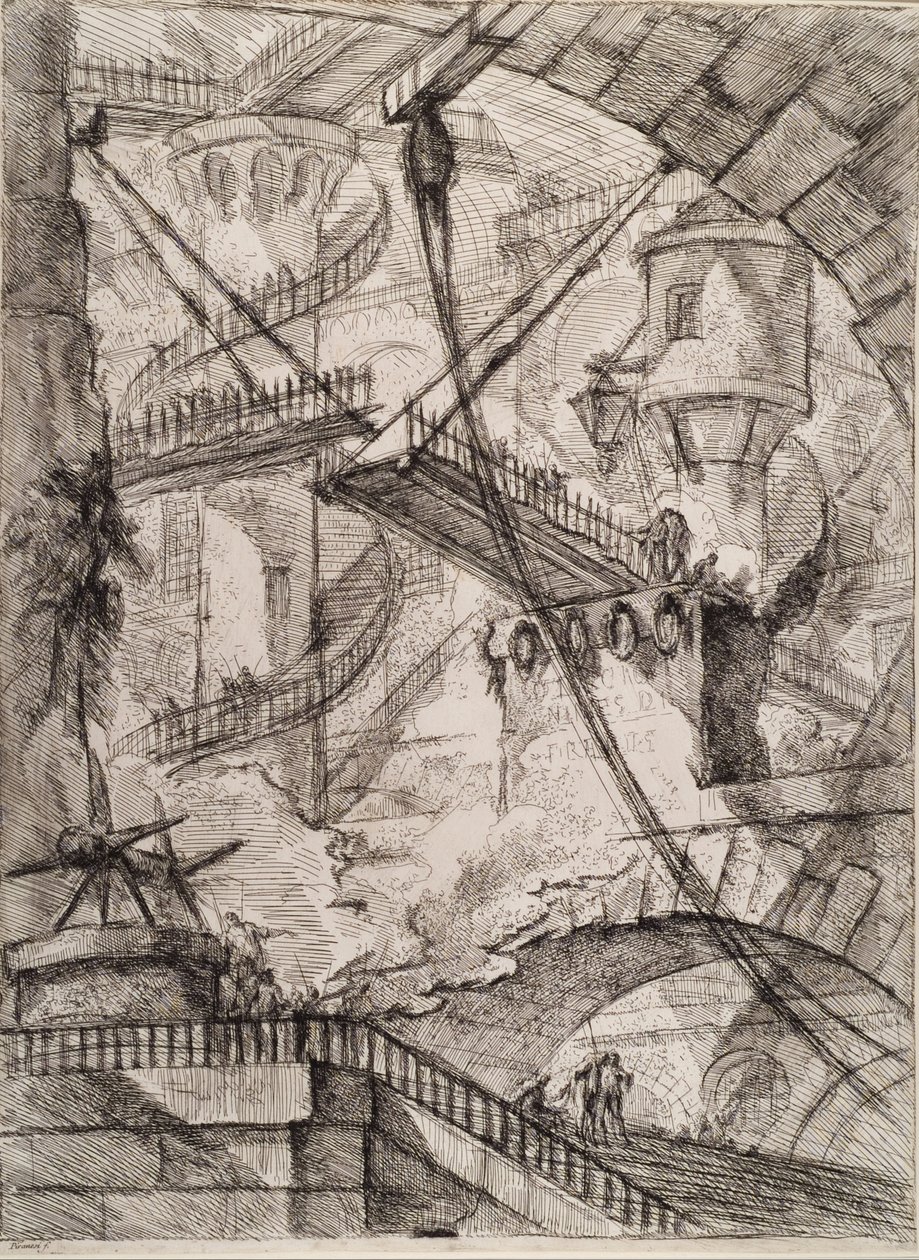Gevangenissen van de uitvinding door Giovanni Battista Piranesi