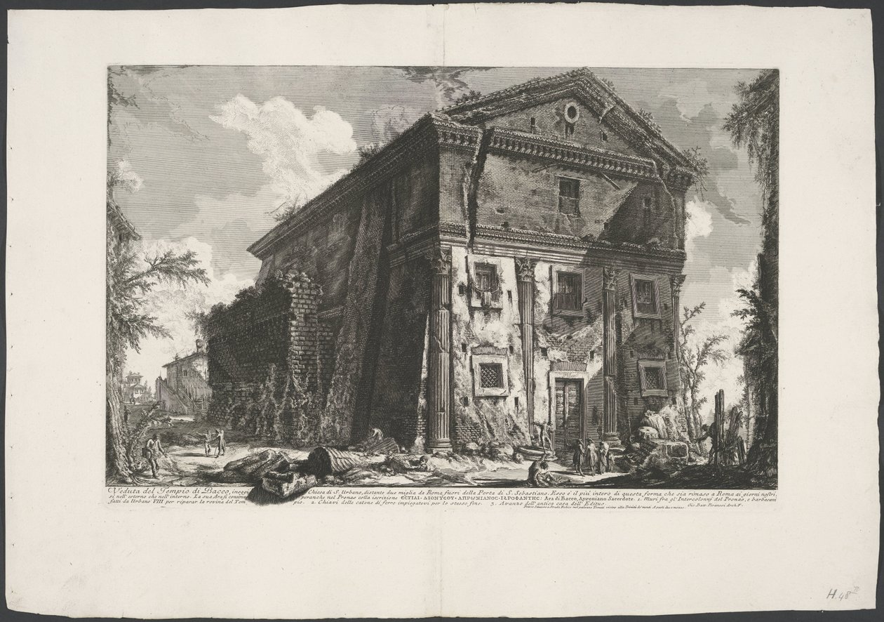 Chiesa di Sant’Urbano te Rome door Giovanni Battista Piranesi