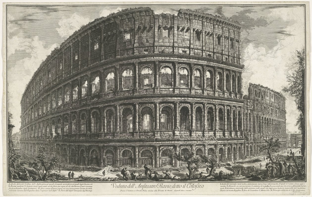 Colosseum te Rome door Giovanni Battista Piranesi