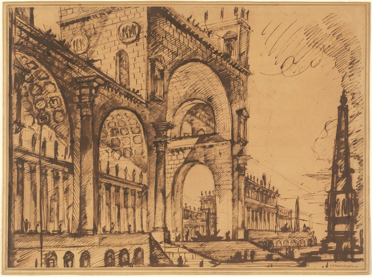 Fantasie over een prachtige triomfboog door Giovanni Battista Piranesi