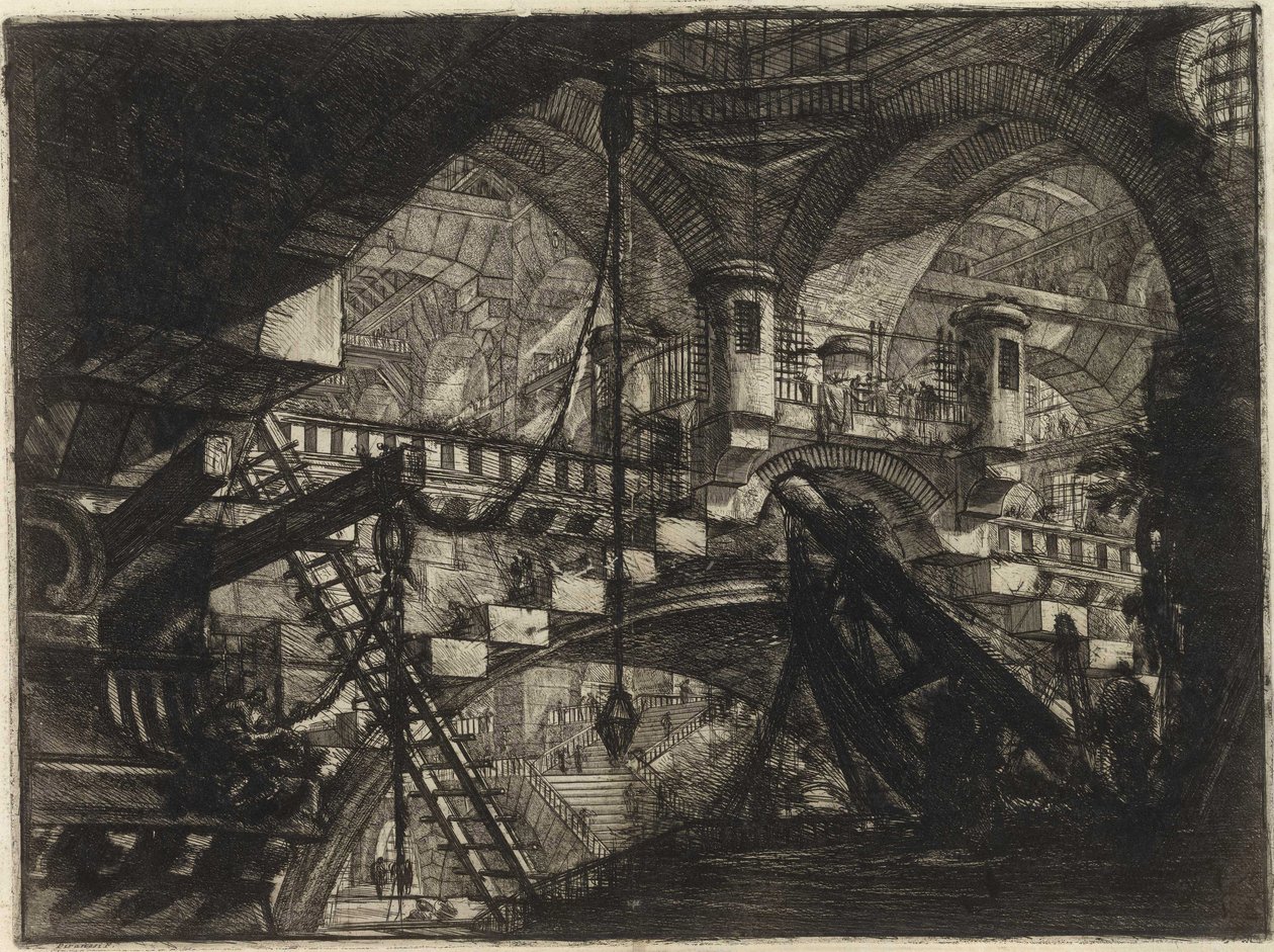 Uit de serie De denkbeeldige gevangenissen (Le Carceri d