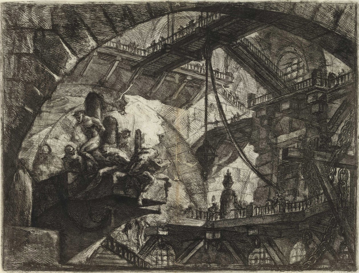 Uit de serie De denkbeeldige gevangenissen door Giovanni Battista Piranesi