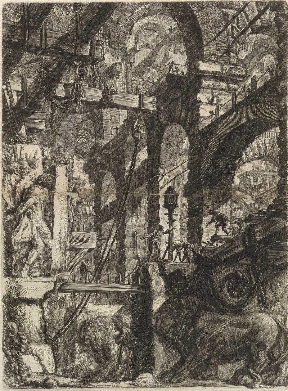 Uit de serie De denkbeeldige gevangenissen door Giovanni Battista Piranesi