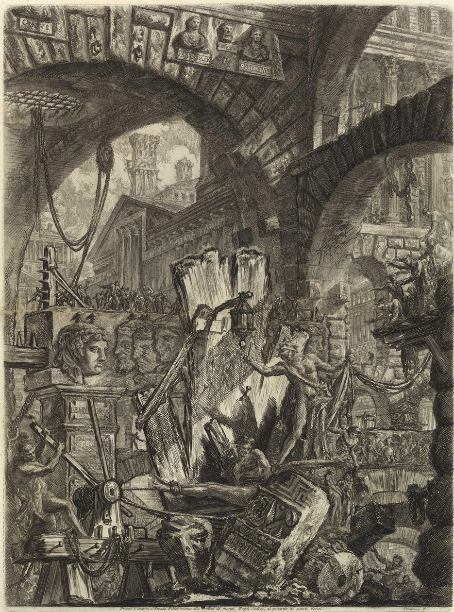 Uit de serie De denkbeeldige gevangenissen door Giovanni Battista Piranesi