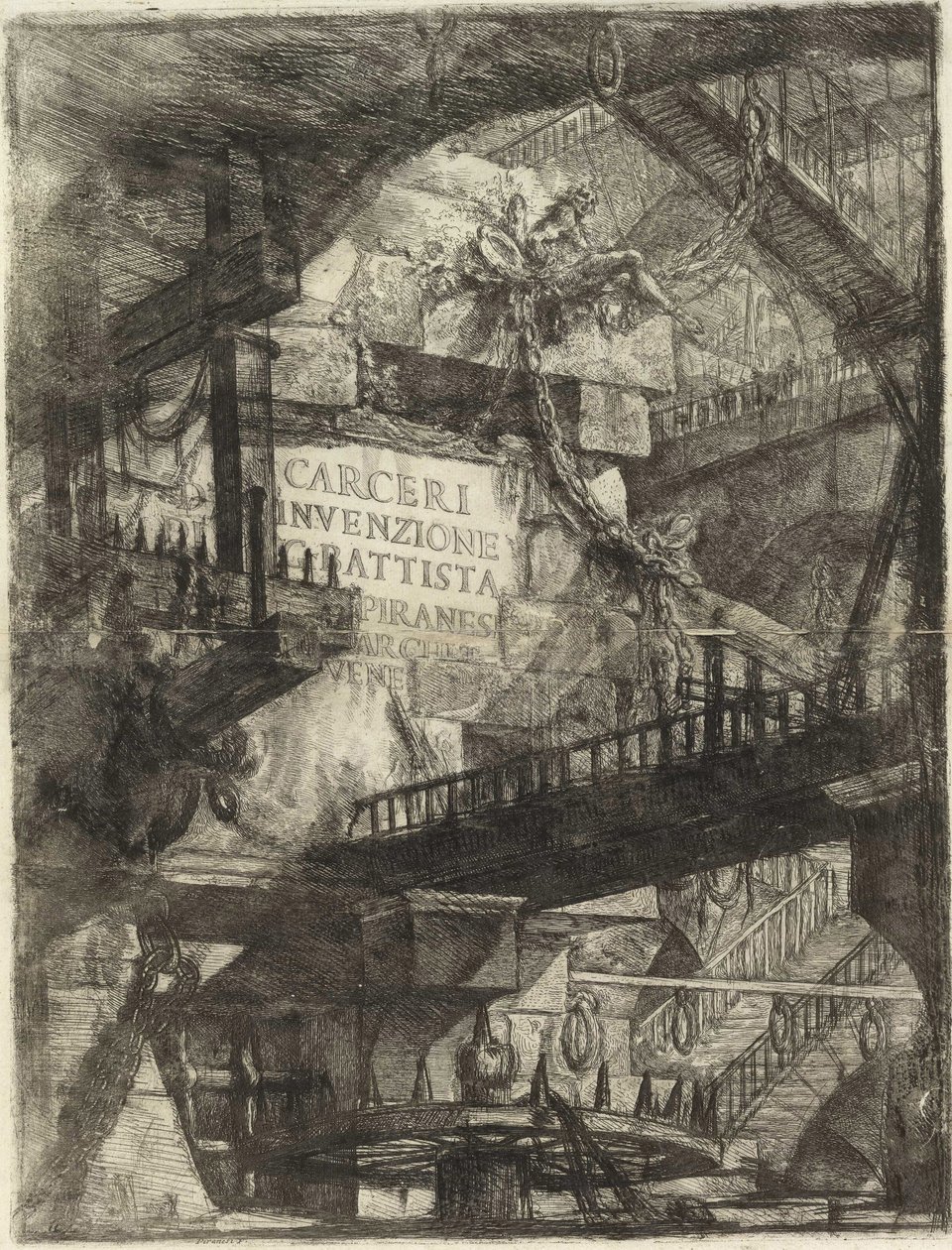 Uit de serie De denkbeeldige gevangenissen door Giovanni Battista Piranesi
