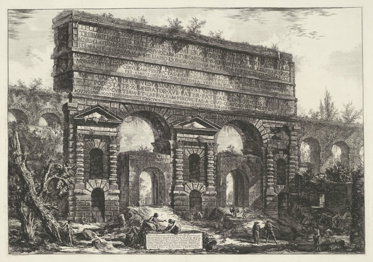 Porta Maggiore te Rome door Giovanni Battista Piranesi