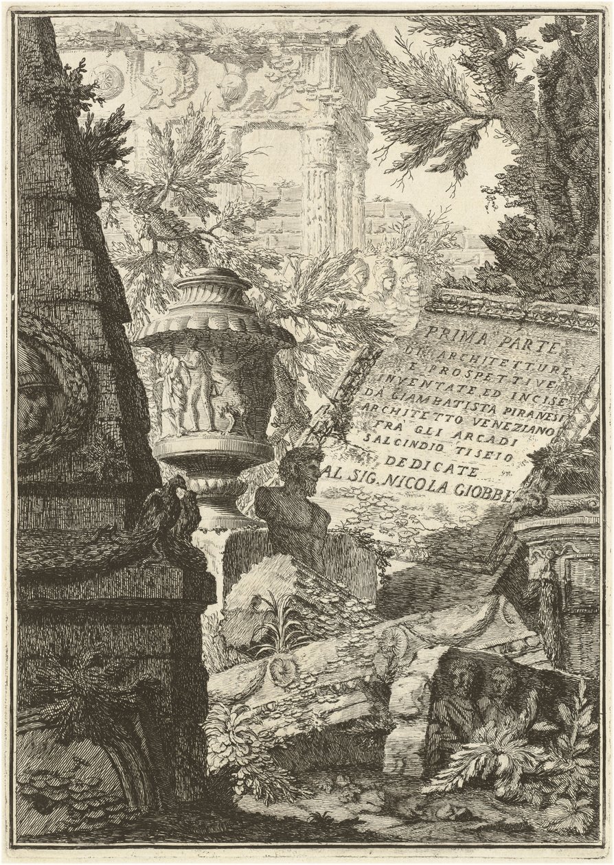 Eerste Editie, Derde Uitgave door Giovanni Battista Piranesi