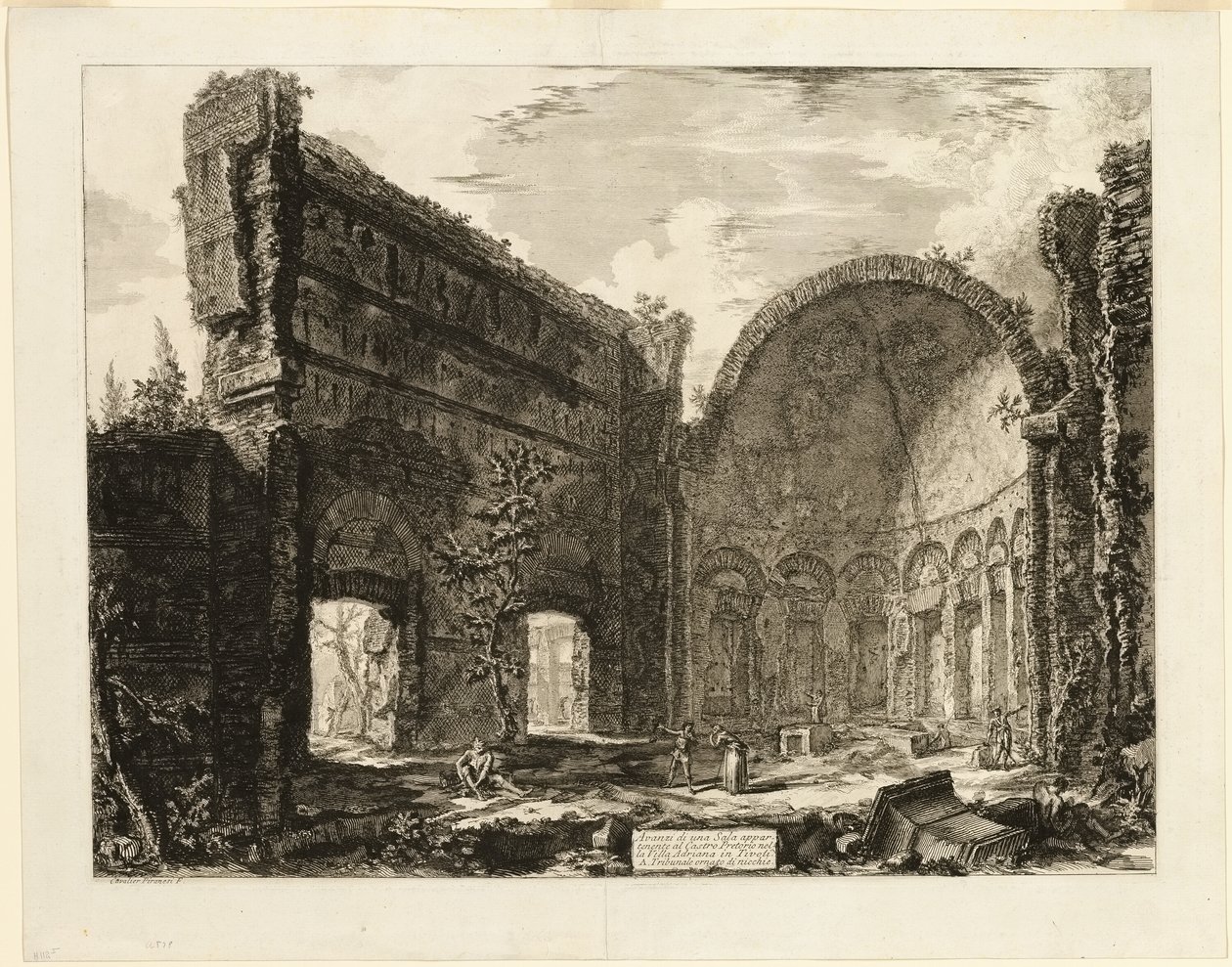 Resten van een kamer behorend bij het Praetoriaanse Fort in Hadrian