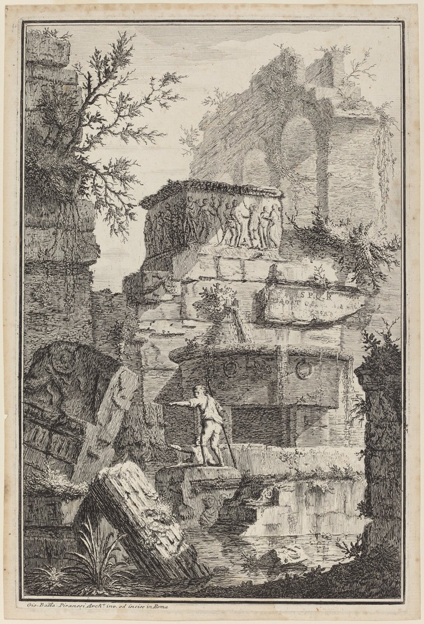 Ruïnes van oude gebouwen door Giovanni Battista Piranesi