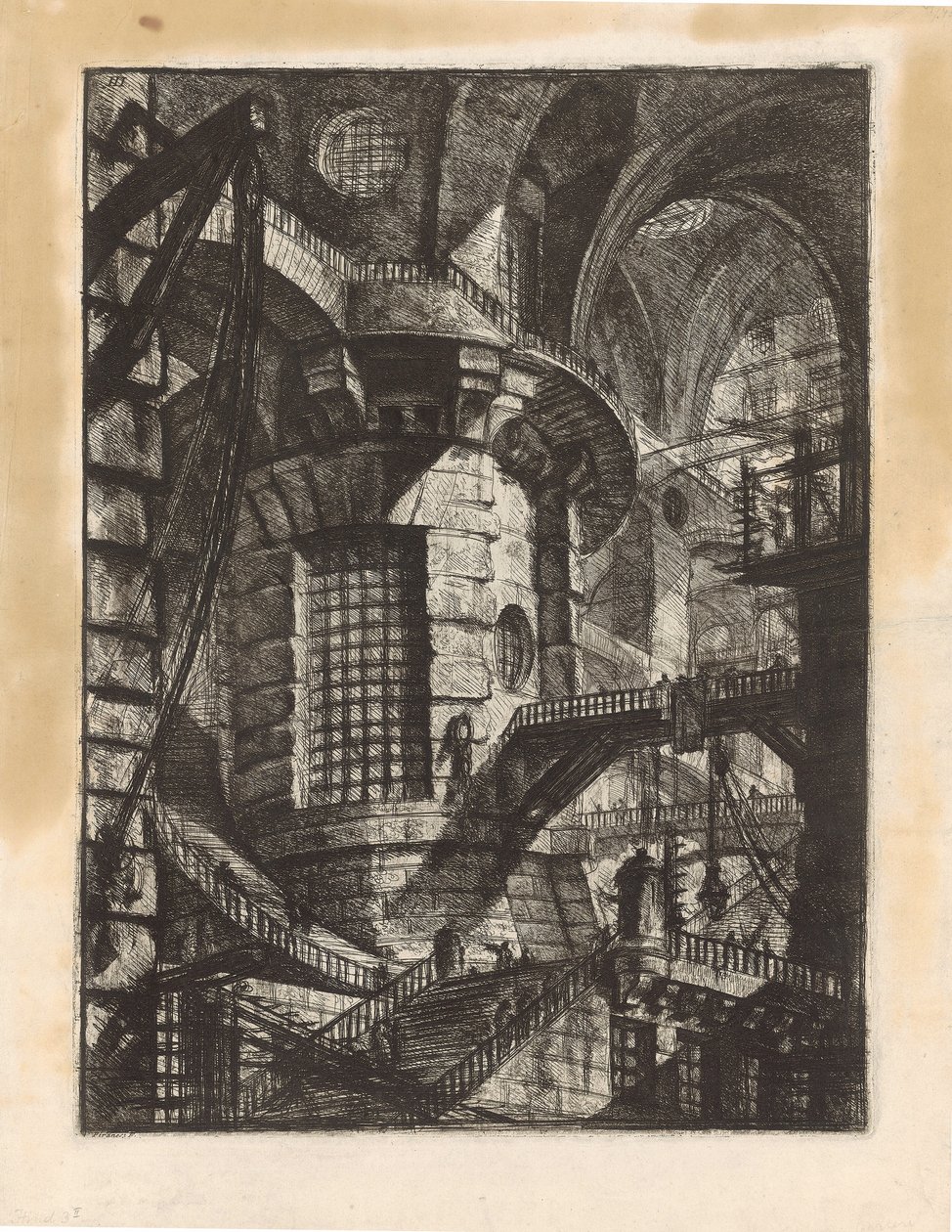 Ronde toren, blad 3 uit de reeks "Carceri d
