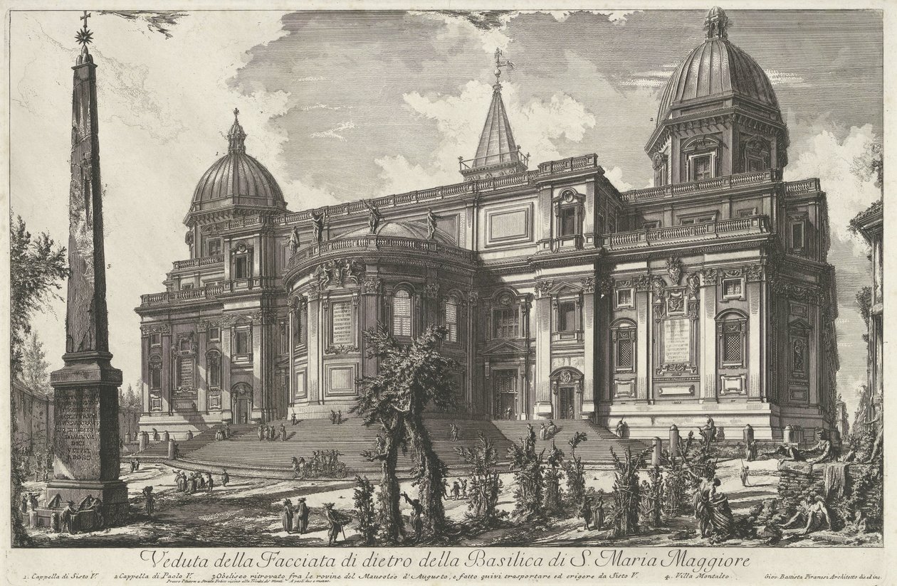 Santa Maria Maggiore te Rome door Giovanni Battista Piranesi
