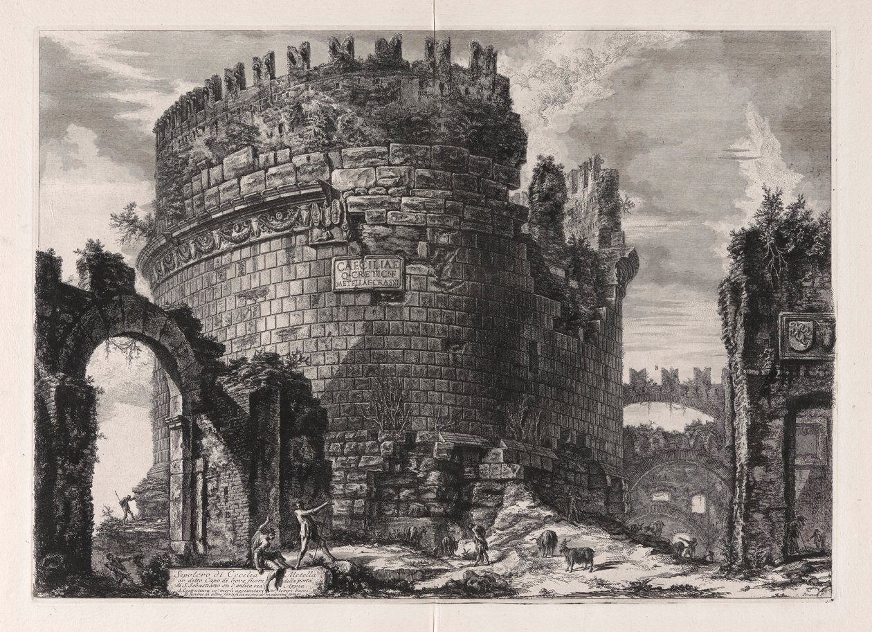 Graf van Cecilia Metella door Giovanni Battista Piranesi