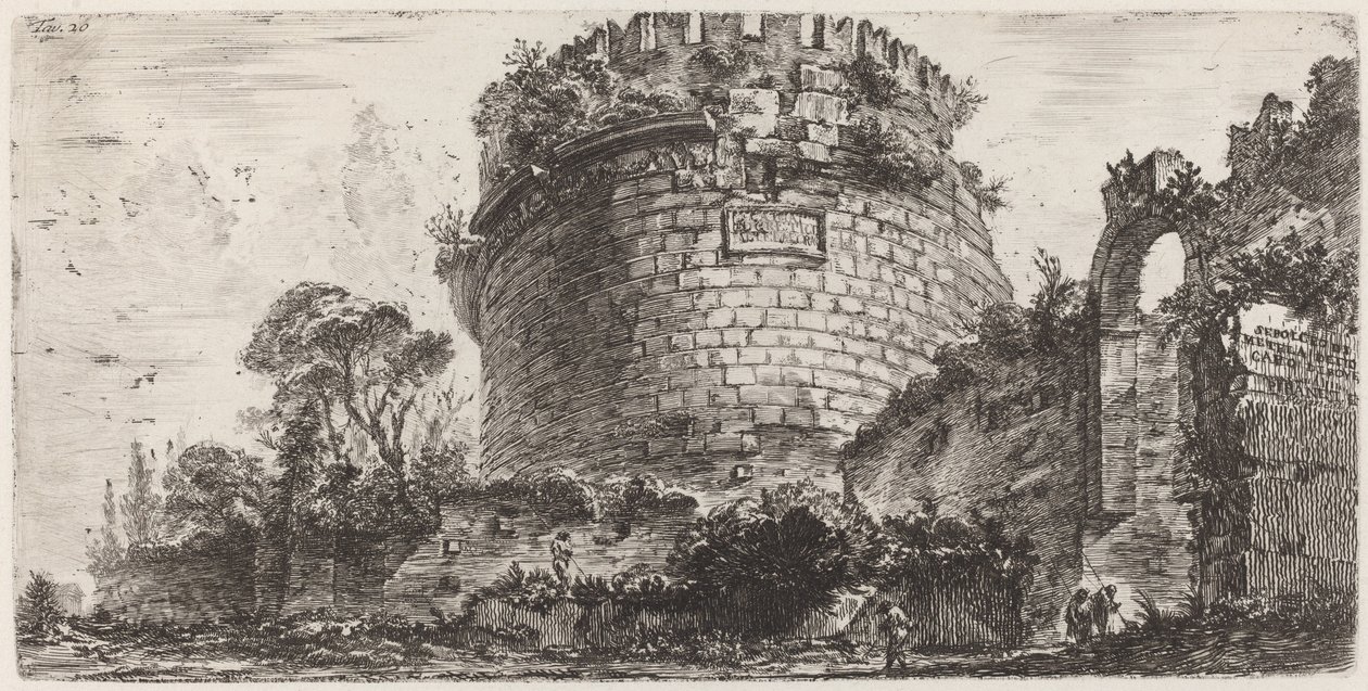 Graf van Metella genaamd Capo di Bove door Giovanni Battista Piranesi
