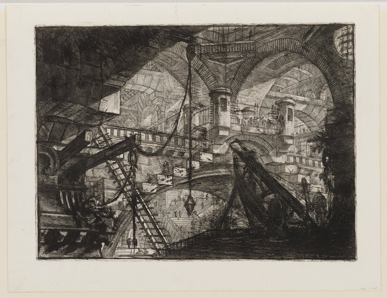 De boog met het schelpornament door Giovanni Battista Piranesi
