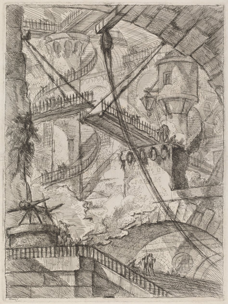 De Ophaalbrug door Giovanni Battista Piranesi