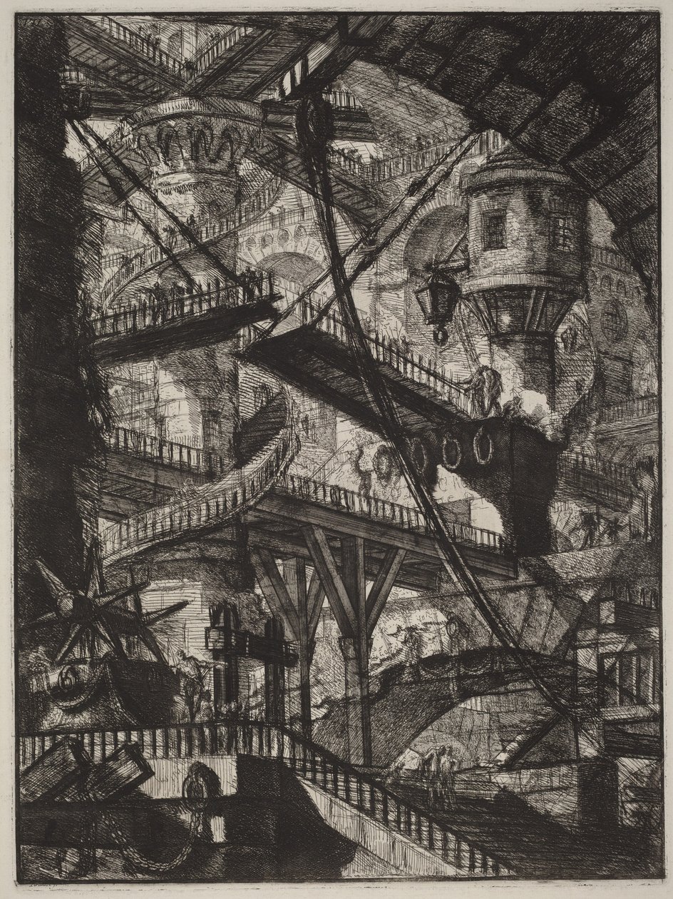 De ophaalbrug door Giovanni Battista Piranesi