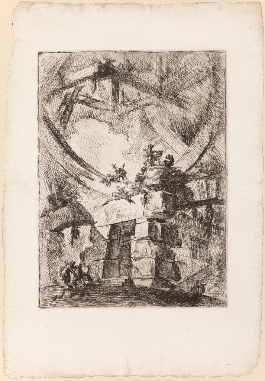 De Carceri, plaat 9 door Giovanni Battista Piranesi