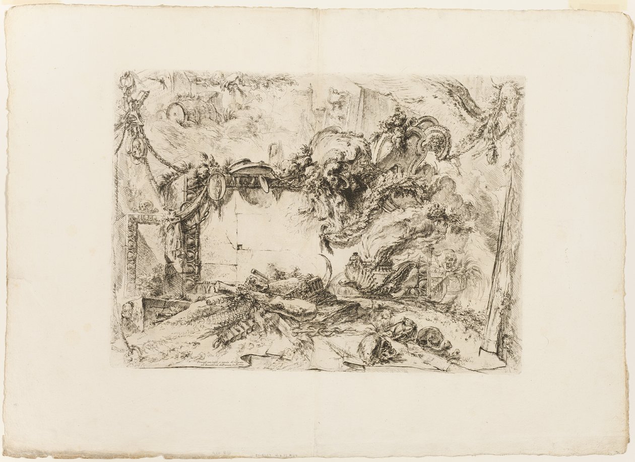 De monumentale tablet door Giovanni Battista Piranesi