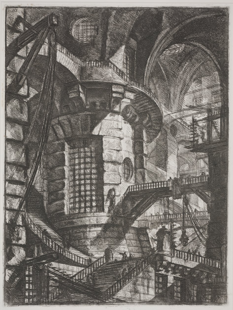 De ronde toren, c.1761 door Giovanni Battista Piranesi