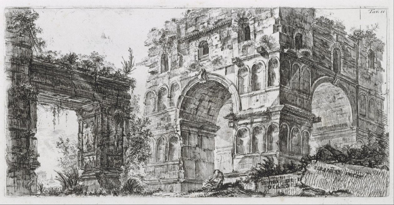 De tempel van Diana door Giovanni Battista Piranesi