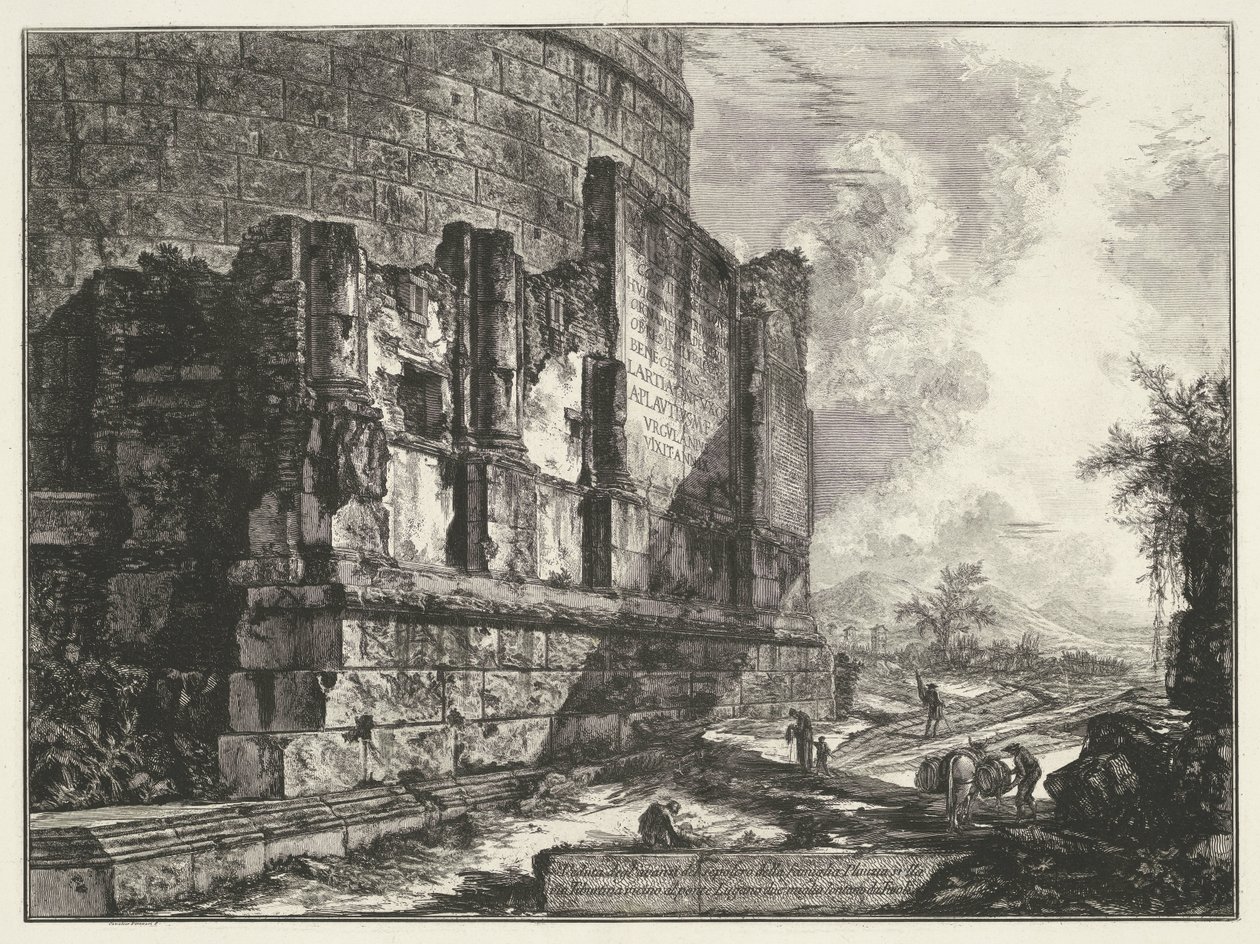 Tombe van Plautius Lucanus door Giovanni Battista Piranesi
