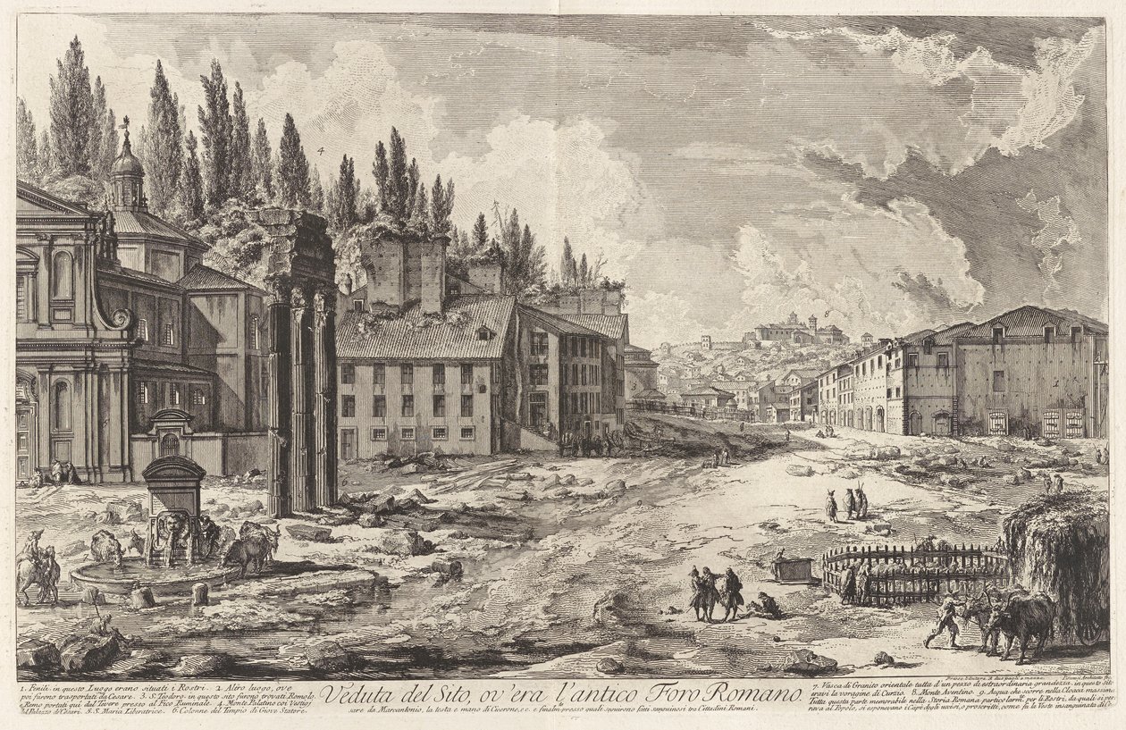 Veduta del Sito, ov door Giovanni Battista Piranesi