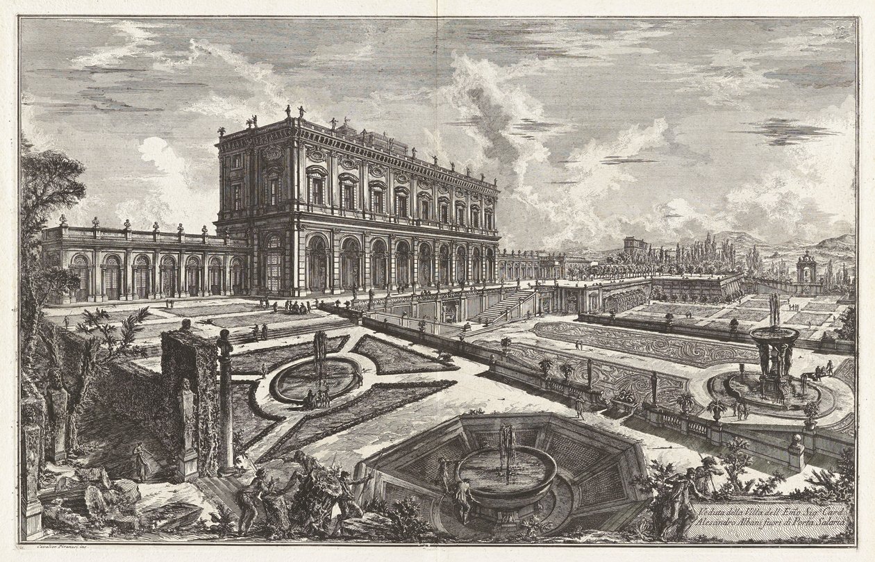 Veduta della Villa dell door Giovanni Battista Piranesi