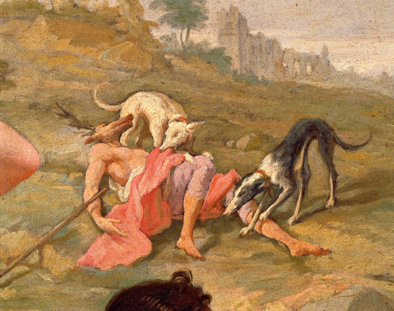 Diana en Actaeon door Giovanni Battista Pittoni