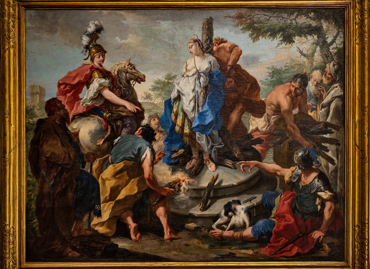 Olindo en Sophronia door Giovanni Battista Pittoni