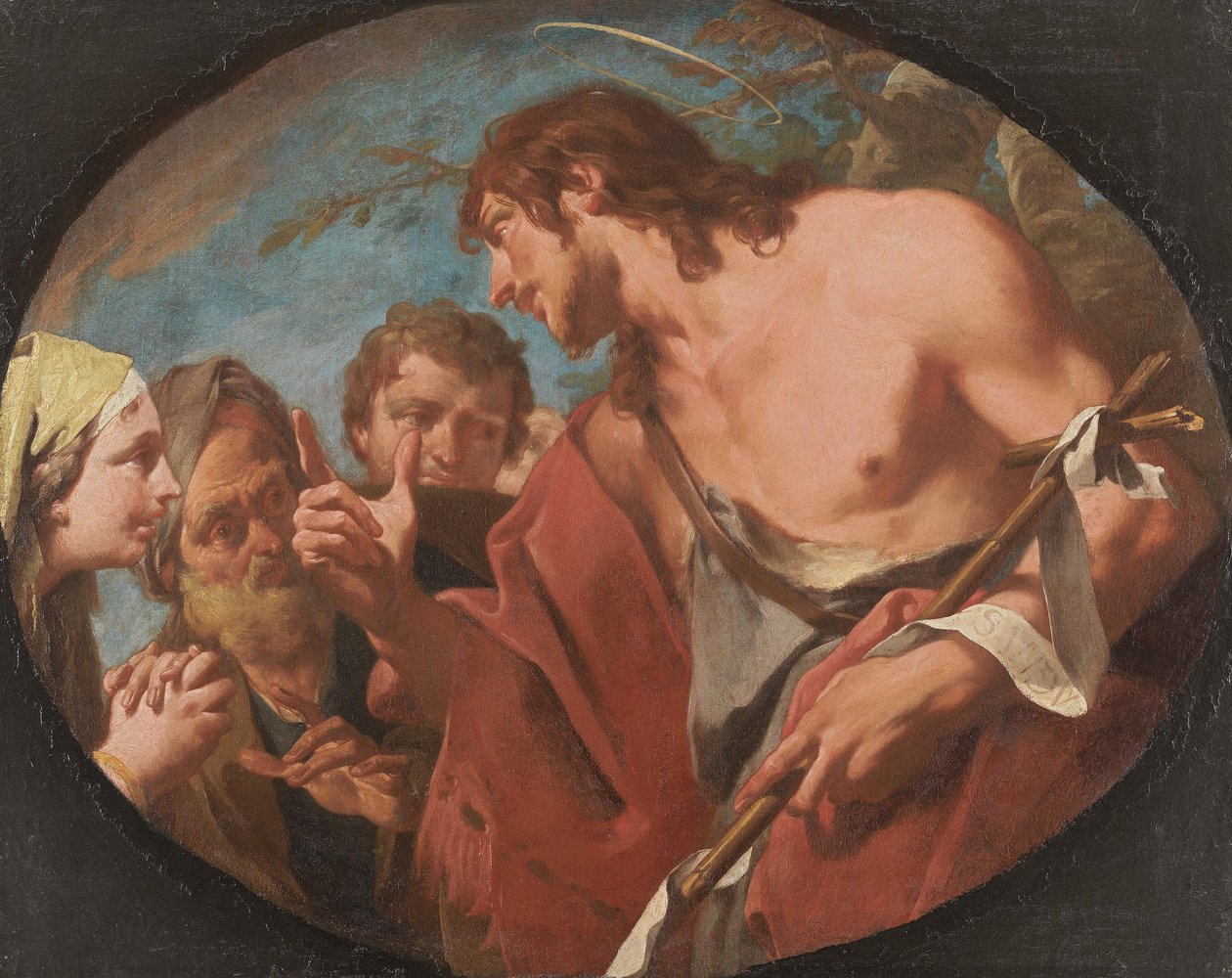 Predigt Johannes des Täufers door Giovanni Battista Pittoni